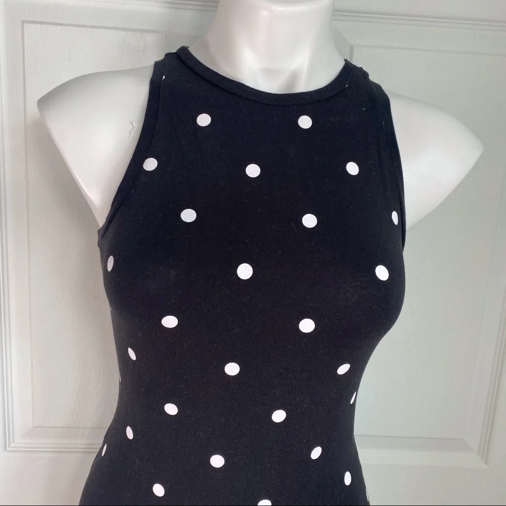 Derek Heart Polka-Dot Fitted Dress - Picture 2 of 8